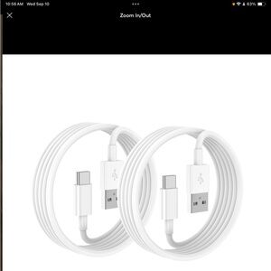 USB-C Charging Cable - White